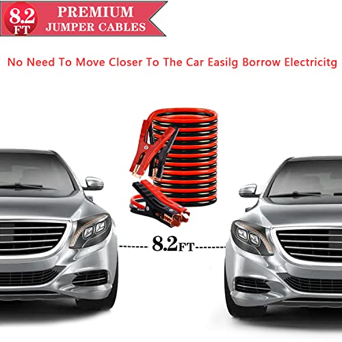 Car Emergency Kits for Vehicles with Jumper Cables Automotive Safety Kits | Roadside Emergency Car Kit headlamp, Reflective Triangle, Safety Hammer, Folding Shovel, Ideal Gifts for New Drivers - size: 84-xx