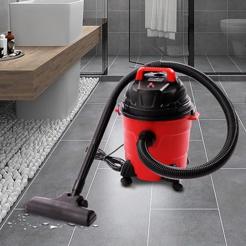 2.65 Gallon Wet Dry Shop Vac, Powerful Suction Shop Vacuum with Attachments, Portable Heavy-Duty Shop Vacuum 3 in 1 Function for House, Garage & Workshop