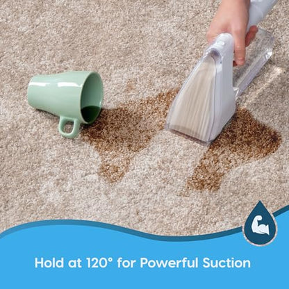 IRIS USA Carpet Spot Cleaner Machine with Auto Spray for Low Pile Carpets, Couch, Sofa, Upholstery, Car Detailing,Shallow Berber Rug, Lightweight Portable Chemical-Free Stain Remover 500mL Water Tank