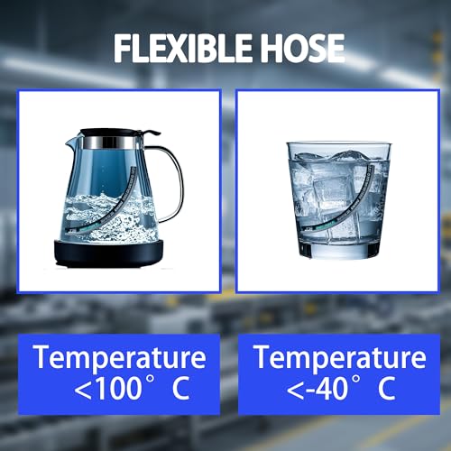 Haichy 15611-04-04-12 Hydraulic Hose 1/4" Hydraulic Hose with Male NPT X Male NPT, 12" Long, 5800 PSI - size: 15611-04-04-12-G