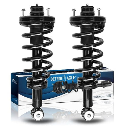 Detroit Axle - 2 Rear Struts for 2007-2017 Ford Expedition | Lincoln Navigator [w/o Electronic Suspension] Complete Struts w/Coil Spring Replacement Ready Strut Shock Assembly - size: 171139 x2/PAIR