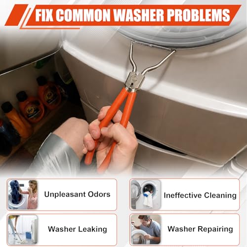 383EER4001A Spring Expansion Tool Compatible with LG Washing Machine | Washer Inner/Outer Tub Spring Removal Tool Replacement, Spreads to 4.6" - color: Orange(2" to 4.6")