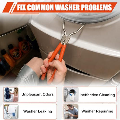 383EER4001A Spring Expansion Tool Compatible with LG Washing Machine | Washer Inner/Outer Tub Spring Removal Tool Replacement, Spreads to 4.6" - color: Orange(2" to 4.6")