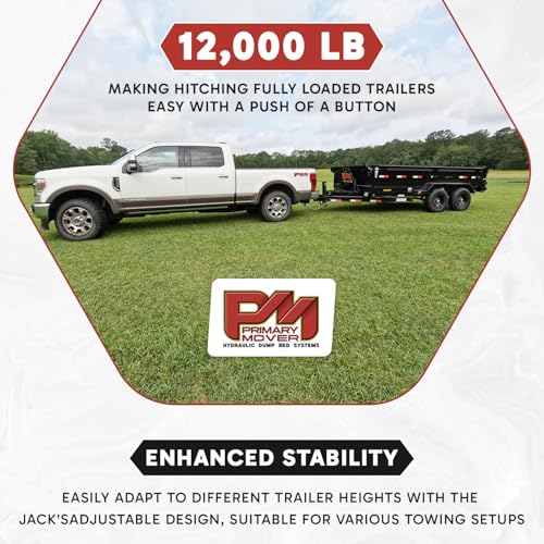 Primary Mover Hydraulic Trailer Jack (12,000 lb) - Power Jack 12K Double Acting, Lift Trailer Jack Stand (Jack Bracket) (12k Jack Bolt On) PFJ-12K-MB - style: 12k Jack "Bolt On"