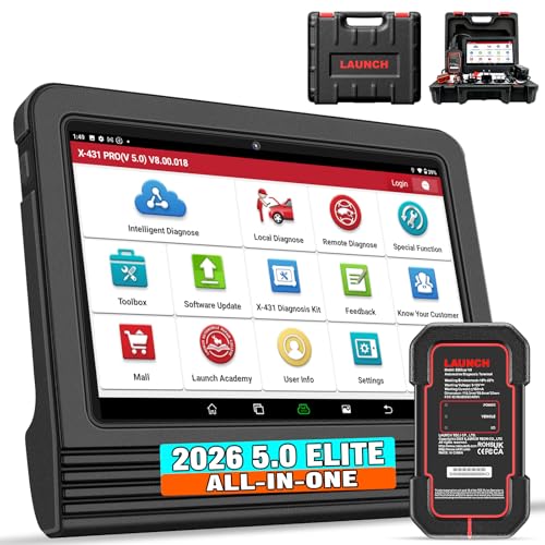 LAUNCH X431 PRO V 5.0,2026 New Gen. OEM Bluetooth Bidirectional Scan Tool w/Canfd Doip,Same as Pro3s+ 5.0,Online Code & 38+ Reset for All Cars,2 Yrs Free Update