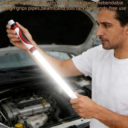 Flexible LED Flashlight Stick, 27" Bendable Mechanic Light,Work Light with High-Lumen LED,3 Brightness Modes, Rechargeable Flexible Light for Mechanics,Car Repairs, Inspections (2 PCS) - size: 2 PCS