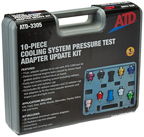 ATD Tools 3305 10-Piece Radiator Pressure Tester Update Kit