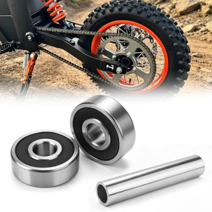JERBOR Original Rear Wheel Hub Bearing Kit for Tuttio Soleil01 Drit Bike | OEM Anti-Rust Durable Stainless Steel Rear Wheel Bearing Replacement Set for Tutto Tutti Bike Accessories