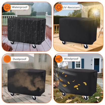 Rolling Tool Cart Cover 36in Waterproof 36x18x33in - size: 36" x 18" x 33"
