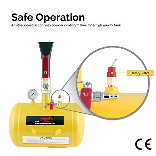 TOOLUXE 30007L Air Tire Bead Sealer, 5 Gallon Tire Bead Seater for Tires, 145 Max PSI Tire Bead Blaster, 87-116 PSI Operating Pressure Air Cannon - size: Tire Bead Seater