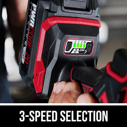 SKIL PWR CORE 20 Brushless 20V 3/8-Inch Compact Impact Wrench Kit with 3-Speed & Halo Light, Includes 2.0Ah Battery and PWR Jump Charger - IW6739B-10 - style: Impact Wrench Kit_compact