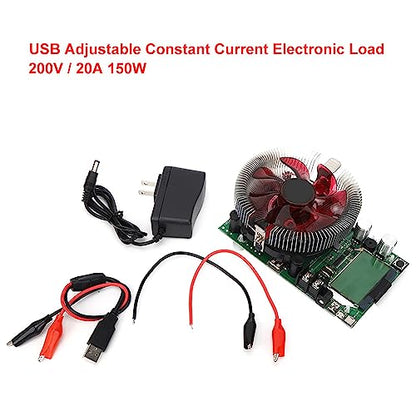 Battery Load Tester, 150W 200V 20A Battery Capacity Tester, Electronic Load Tester Suitable for Manufacturers Digital Enthusiasts Engineers and Other Experimental Instru