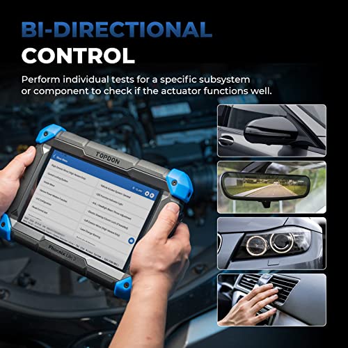 TOPDON Phoenix Lite 2 Bidirectional Scan Tool, OBD2 Scanner, Function as ONE/AD900 Lite, ECU Coding, Wireless Automotive Diagnostic Scanner, 34+ Reset Services, FCA AutoAuth, 2 Years Free Update