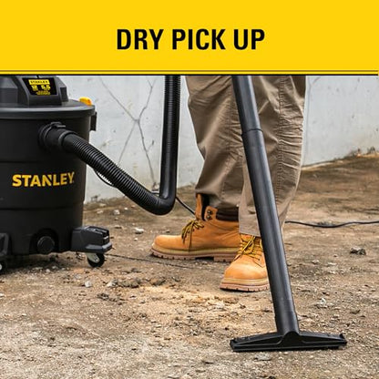 STANLEY 12 Gallon 5.5HP Wet/Dry Vacuum,3-in-1 Vacuum Blower & Pump, Heavy-Duty for Wet/Dry Messes, Dust & Water, Ideal for Garage Jobsite Home, SL18199P - color: Sl18199p-1