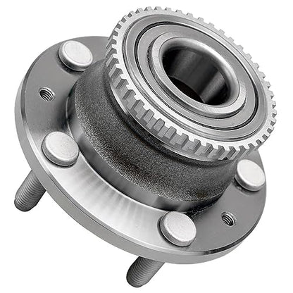 Detroit Axle - Pair Front Wheel Bearing and Hubs Assembly for Mazda 1989-1998 MPV, 1992-1995 929, 5 Lugs w/ABS Ring - style: 512269 x2V2/Pair