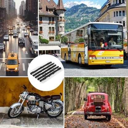 150 Pack Tire Repair Strings, 4 Inch Automotive Tool Tire Repair Plugs, Rubber Tire Patch Plug Tubeless Tire Sealant for Car, RV, SUV, ATV, Motorcycle, Truck,Tractor