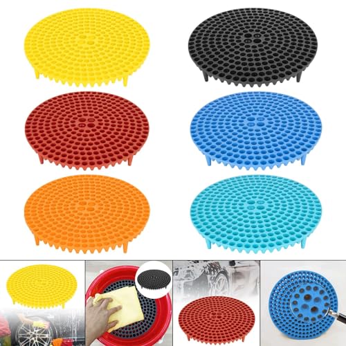 Premium Car Wash Bucket Insert for Vehicle Cleaning, Yellow - color: Yellow