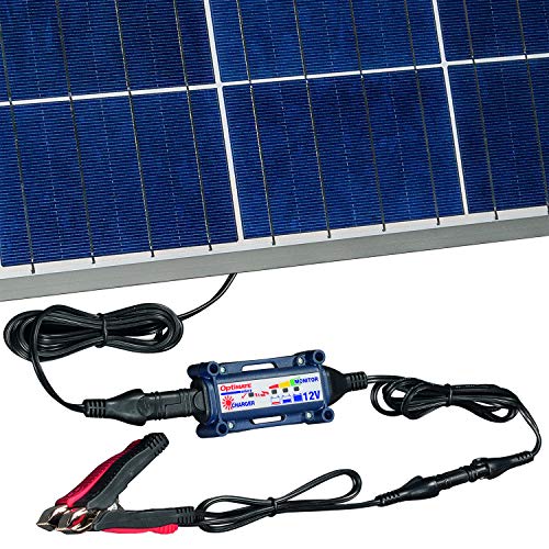 OptiMATE SOLAR + 80W Solar Panel, TM-523-8, Solar Pulse Charger, Tester & Maintainer for 12V batteries, with 80W solar panel - style: OptiMATE Solar 12V charge controller with 80W Solar Panel
