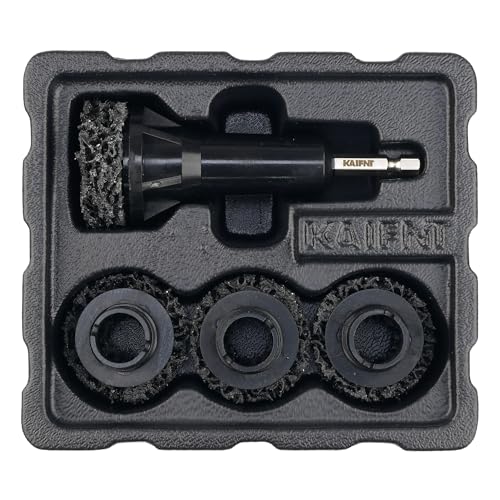 K234 Wheel Hub Resurfacing Kit, Brake Surface and Stud Cleaner, 1/4-Inch Hex Drive, 4 Pads - size: 1/4" Hex Drive