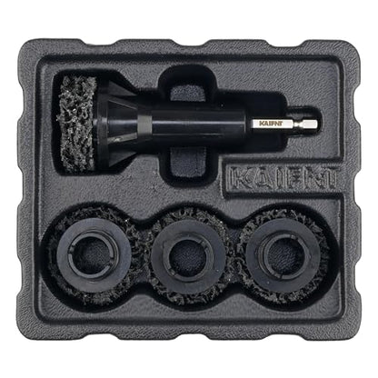 K234 Wheel Hub Resurfacing Kit, Brake Surface and Stud Cleaner, 1/4-Inch Hex Drive, 4 Pads - size: 1/4" Hex Drive