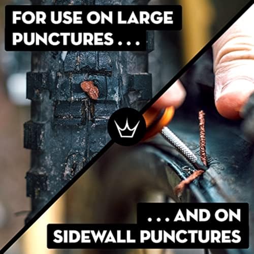 Peaty's Tubeless Bike Tyre Puncture Repair Plugger Kit - for MTB, Road & XC Bicycle Tyres - Unique Single-Sided Fork, for Rapid Puncture Repair to Fix Punctures Fast - 3X 3mm & 1.5mm Plugs