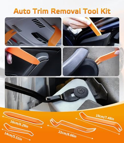 Paintless Dent Removal Kit for Cars - Dent Puller Kit with Premium Dent Lifter, Strong Adhesion Glue Sticks & Puller Tabs, Removable T-bar Puller, PDR Kit for & Auto Body Dent Repair - color: Blue