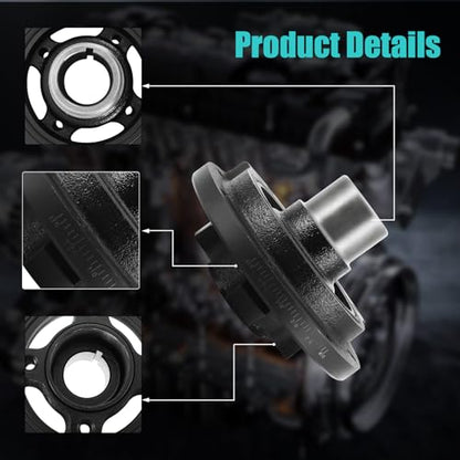 AULINK ‎594-011 Harmonic Balancer Crankshaft Pulley 5.8L V8 | For 1982-1997 Ford Bronco F-150 F-250 F-350 E150 E250 E350 Econoline Club Wagon Bronco LTD Crown Victoria #E8TZ6316B