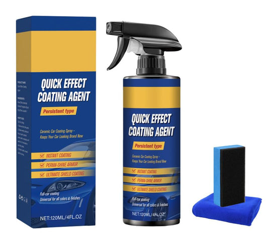 Advanced Car Quick-Acting Coating Agent Spray,Scratch Wax Polish Waterless Wash,Car Coating Sprays Cleaning Kit, Oil Film Emulsion Glass Cleaner Lasting Protection