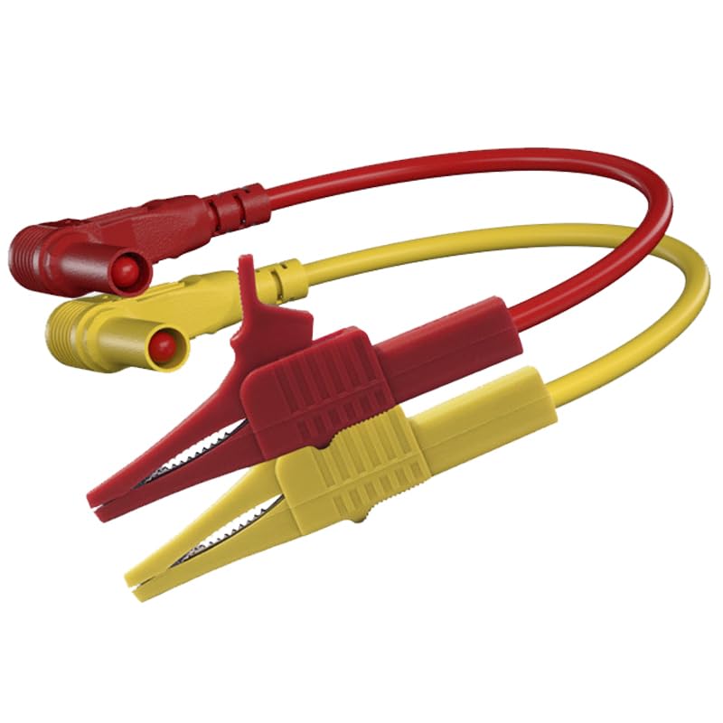 Heavy Duty Alligator Clips Test Leads for Multimeter & Voltmeter, Insulated | Large Gator Clamps，Alligator Clips Electrical Testing, Automotive Circuits, Banana Plug Meter test Leads, 3 Ft