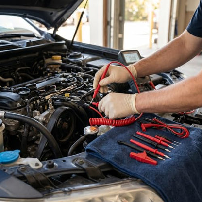 Multimeter Automotive Test Wire Kit Puncture Probes with Wire Piercing Probe Clip Banana Plug Probe 19A JT8001‑1 Banana Plug Extension Test Cable Set