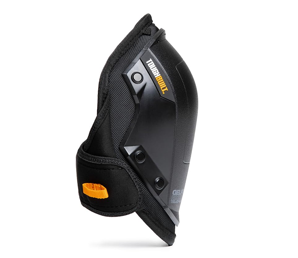 ToughBuilt - GelFit Rocker Knee Pads, Rocker Shell, TBL-KP-G201-R | Rocker Shell Design, Gel Cushioning, EVA Foam, Adjustable Straps, Smooth Jobsite Mobility - size: GelFit Rocker