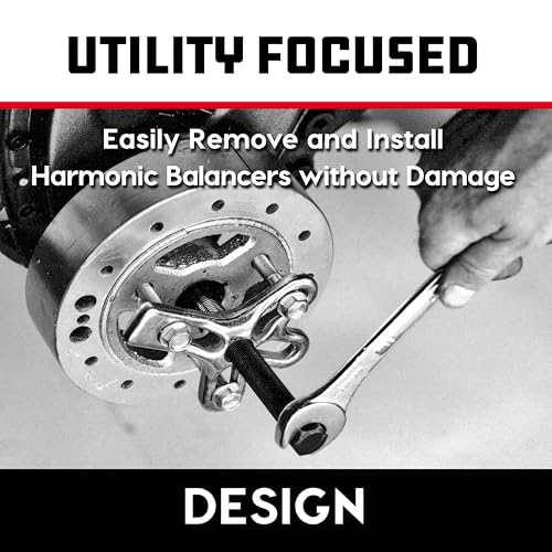 Powerbuilt Harmonic Balancer Puller & Installer, Specialty Tools Car Engine & Vehicle Drive Train, Crankshaft, Pulleys, and Gears 40 Piece - 647758 - style: 40 Piece
