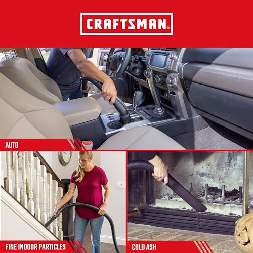 CRAFTSMAN CMXZVBE38775 5-8 Gal. Wet Dry Shop Vacuum Dust Collection Bags | For Fine Dust, Fits Most 5 to 8 Gallon Shop Vacuums, Collects Dry Fine Debris, Reduces Cleanup Time, 2-Pack - style: 5-8 Gallon Fine Dust