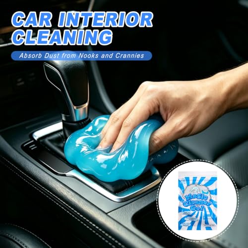 Car Interior Cleaning Kit - Windshield Cleaner Tool, 3 Graded Boar Brushes, Double Head AC Vent Shutter Brush, Towels, Duster, Car Interior Detailing Kit for RVs, Truck, Trailer