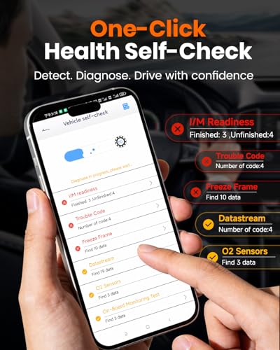 ANCEL AD310 Pro Bluetooth OBD2 Scanner with Battery Tester, Check Engine Light Code Reader & Car Diagnostic Tool, Read/Clear Codes, Live Data, Battery Health & Charging Test for 1996+ Vehicles