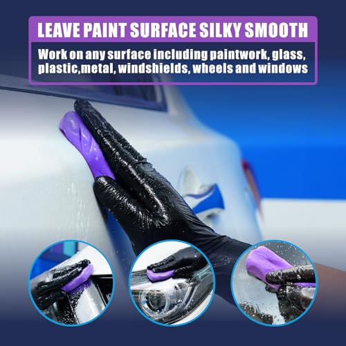 Clay Bar 3 Pack 300g(3x100g) Car Detailing Magic Clay Bars, Auto Clean Wash Bars, Deeply Cleanse The Paint Surface (Medium) - style: Medium