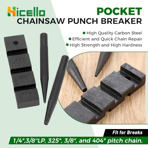 3PCS Pocket Chainsaw Breaker Chain Saw Repairing Mending Tool Set with 10 Sets 0.325'' Chainsaw Chain Joiner Link Repair Preset Straps Joining 325 058 Chain Chainsaw Breaker Joiner Mending Kit
