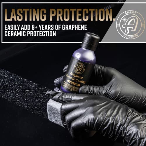 Adam's Advanced Graphene Ceramic Coating (Complete Kit) - 10H Graphene Coating for Auto Detailing, 9+ Years of Car Protection & Patented UV Technology - size: UV Complete Kit