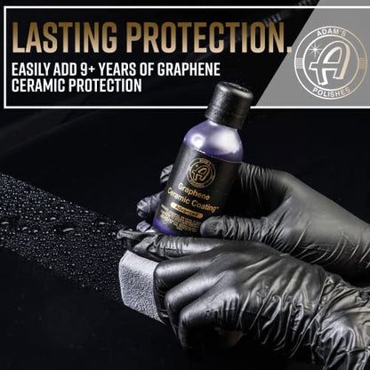 Adam's Advanced Graphene Ceramic Coating (Standard Kit) - 10H Graphene Coating for Auto Detailing, 9+ Years of Car Protection & Patented UV Technology - size: Standard Kit