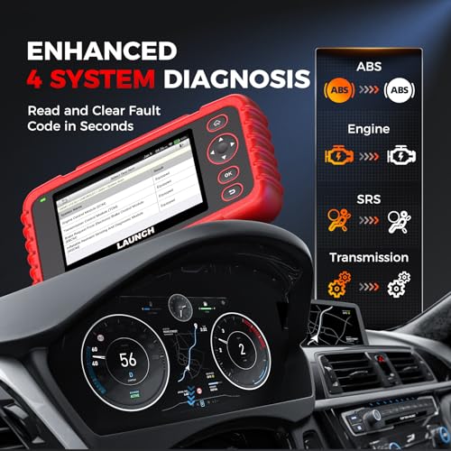Launch OBD2 Scanner CRP123X Elite V3.0, 2026 Lifetime Free Update Scan Tool | Diagnostic Scan Tool for Car Engine Code Reader with 0il/Br-ake/S.A.S/B.M.S/D.P.F/ABS Bleeding/Throttle Reset, Auto VIN