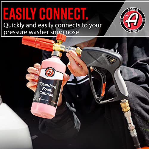 Adam's Polishes Standard Foam Cannon - Foam Cannon Soap Sprayer for Car Wash, Patio & House Cleaning | Sprayer Cleaner Cannister for Pressure Washer