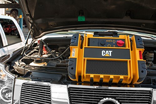 CAT CJ3000 Professional Jump Starter 1000 Peak Amp Battery Booster, Built-In Power Switch, Battery Clamps, Yellow