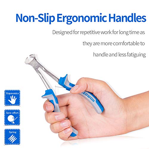 SPEEDWOX 5-1/2 Inches Long Reach End Nippers Mini End Cutting Pliers | Fine End Cutters, Precision Functional Wire Cutter, For Jewelry Making Carpenter Construction, Nail Remover - style: End Nippers