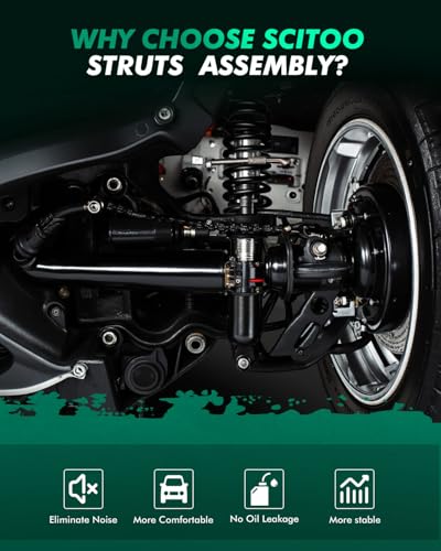 SCITOO Front and Rear Complete Struts Assembly Shock Absorber for Honda for Accord 1994-1997 Automotive Replacement Struts 171989 341119 71286 - Set of 4