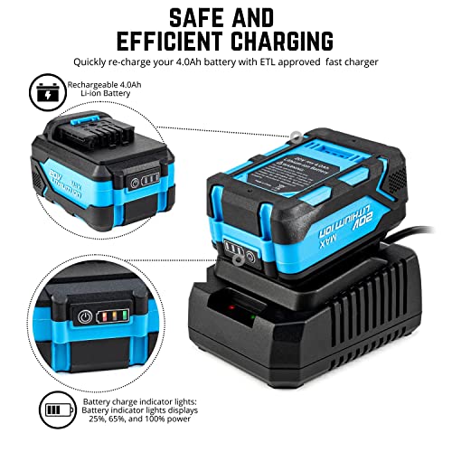 NEIKO 10883A Brushless Cordless Impact Wrench 1/2 Inch-Drive, 20-Volt Compact Impact, Cordless Power 1/2" Impact Gun for Car Tires w/Li-Ion Battery & Fast Charger, High Torque Electric Automotive Gun - style: 1/2" Brushless Impact Wrench