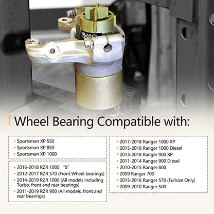 Front/Rear Wheel Bearing Install and Removal Press Tool Kit Compatible with Polaris Sportsman XP 550 850 1000, Compatible with Ranger 500 570 700 800 900 1000, Compatible with RZR 570 900 1000