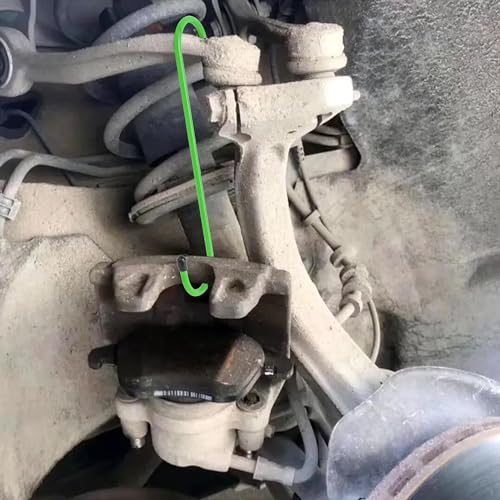 Stacool 2PCS Brake Caliper Hangers,Brake Caliper Tool/Brake Caliper Compression Tool for Changing Brake Pads,Braking,Universal Automotive Tools Brake Caliper Hooks with Rubber Caps (2, Green) - color: Green