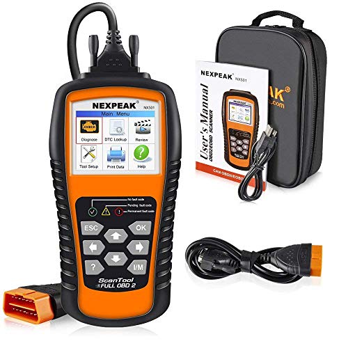 NEXPEAK OBD2 Scanner, NX501 Enhanced OBD II Auto Code Reader, Car Diagnostic Scan Tool Vehicle Check Engine Light Analyzer for All OBDII Vehicles After 1996 Colorful