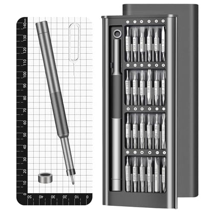 52-in-1 Precision Screwdriver Set, S2 Steel Magnetic Mini Repair Tool Kit for Electronics, iPhone, Laptop, MacBook, PC, Watch, Glasses, Ring Doorbell & PS5, Ideal Tech Gifts for Men