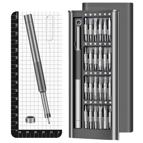 52-in-1 Precision Screwdriver Set, S2 Steel Magnetic Mini Repair Tool Kit for Electronics, iPhone, Laptop, MacBook, PC, Watch, Glasses, Ring Doorbell & PS5, Ideal Tech Gifts for Men